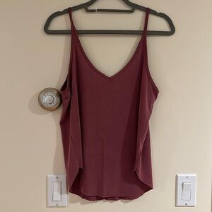 Burgundy/mauve tank top